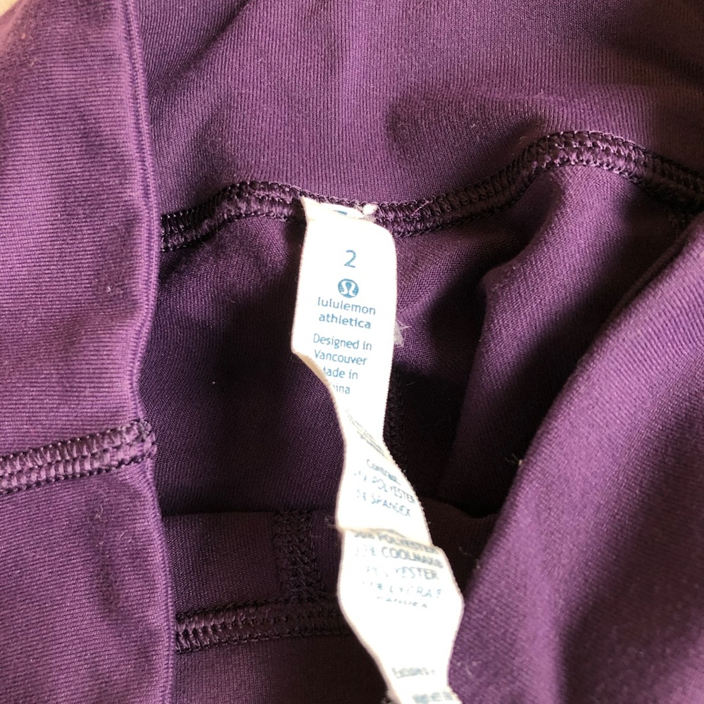 Sz.2 lululemon Practice Daily Pant Zinfandel - Picture 5 of 8